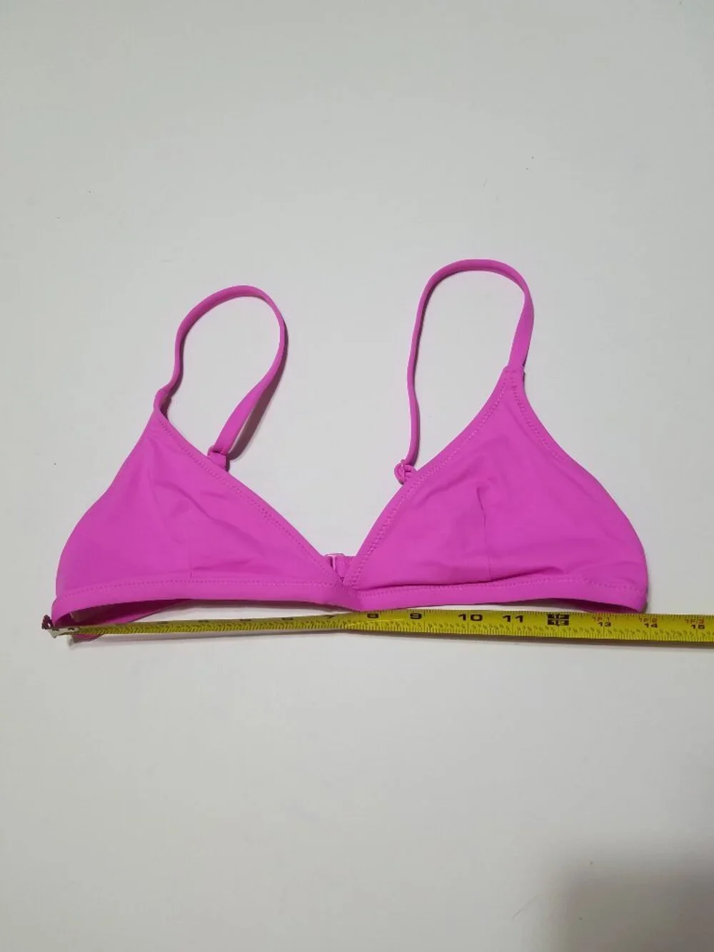 Like New SKIMS Pink Swim Triangle Bikini Top Size L